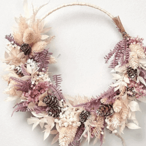 Flower Hoop aus Trockenblumen
