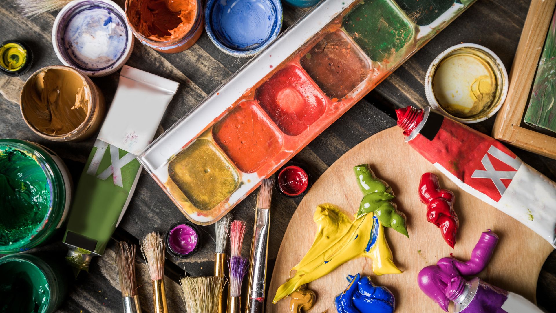 Malworkshop Kaarst – Farbtöpfe und Pinsel bei Sabrinas ART Party