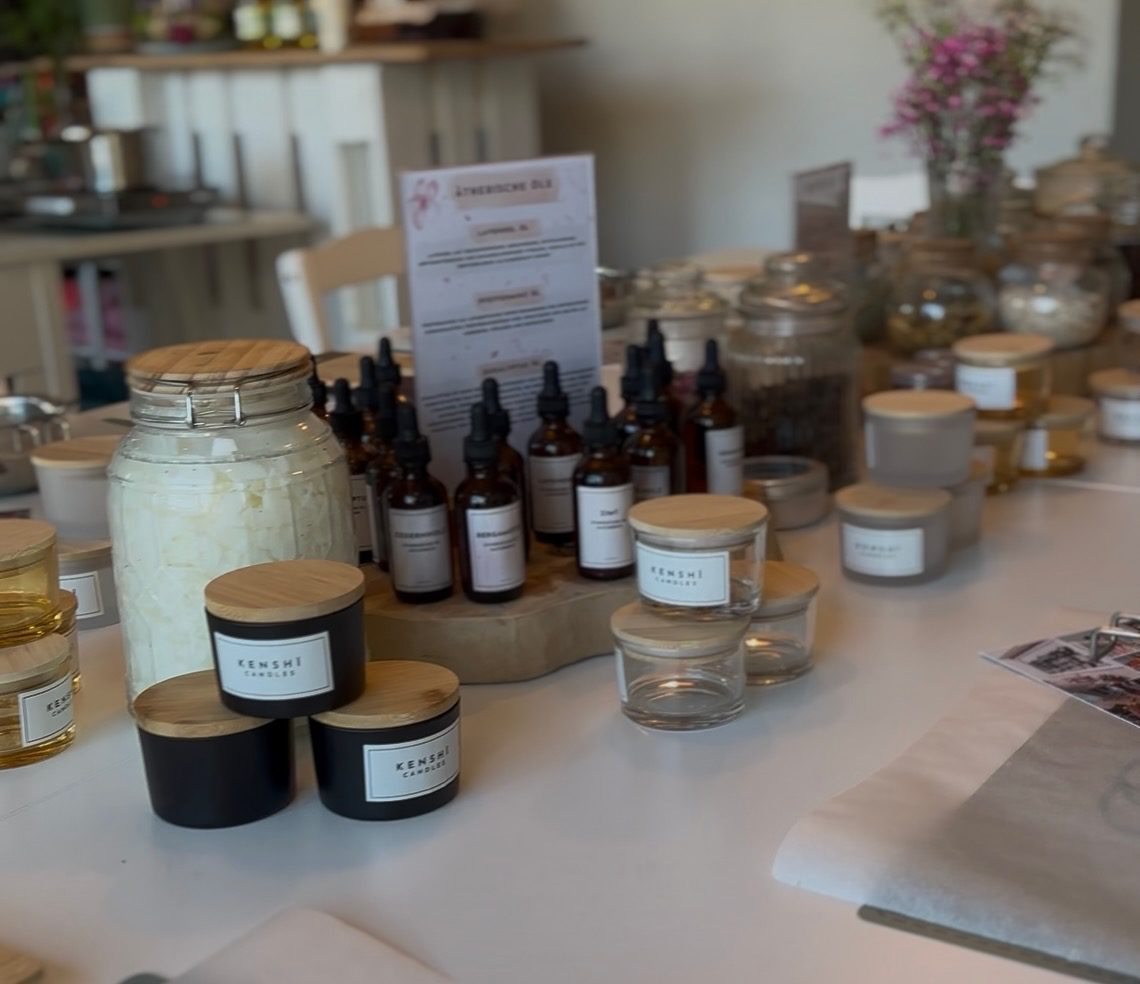 KENSHI – natürliche Rohstoffe und ätherische Öle für den Kerzen Workshop
